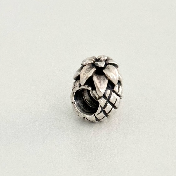 Pandora 925 Pineapple Fruit Rare Retired Bead Charm - Picture 4 of 6